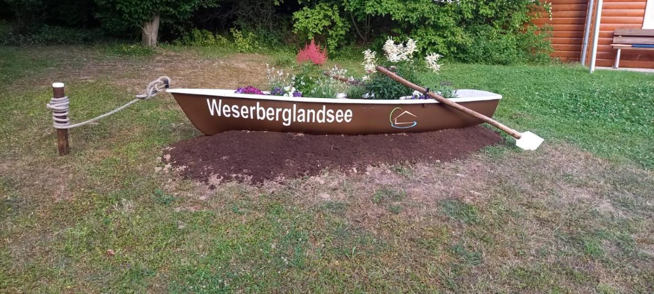 Ferienhaus Am Weserberglandsee Lauenforde Eksteriør billede